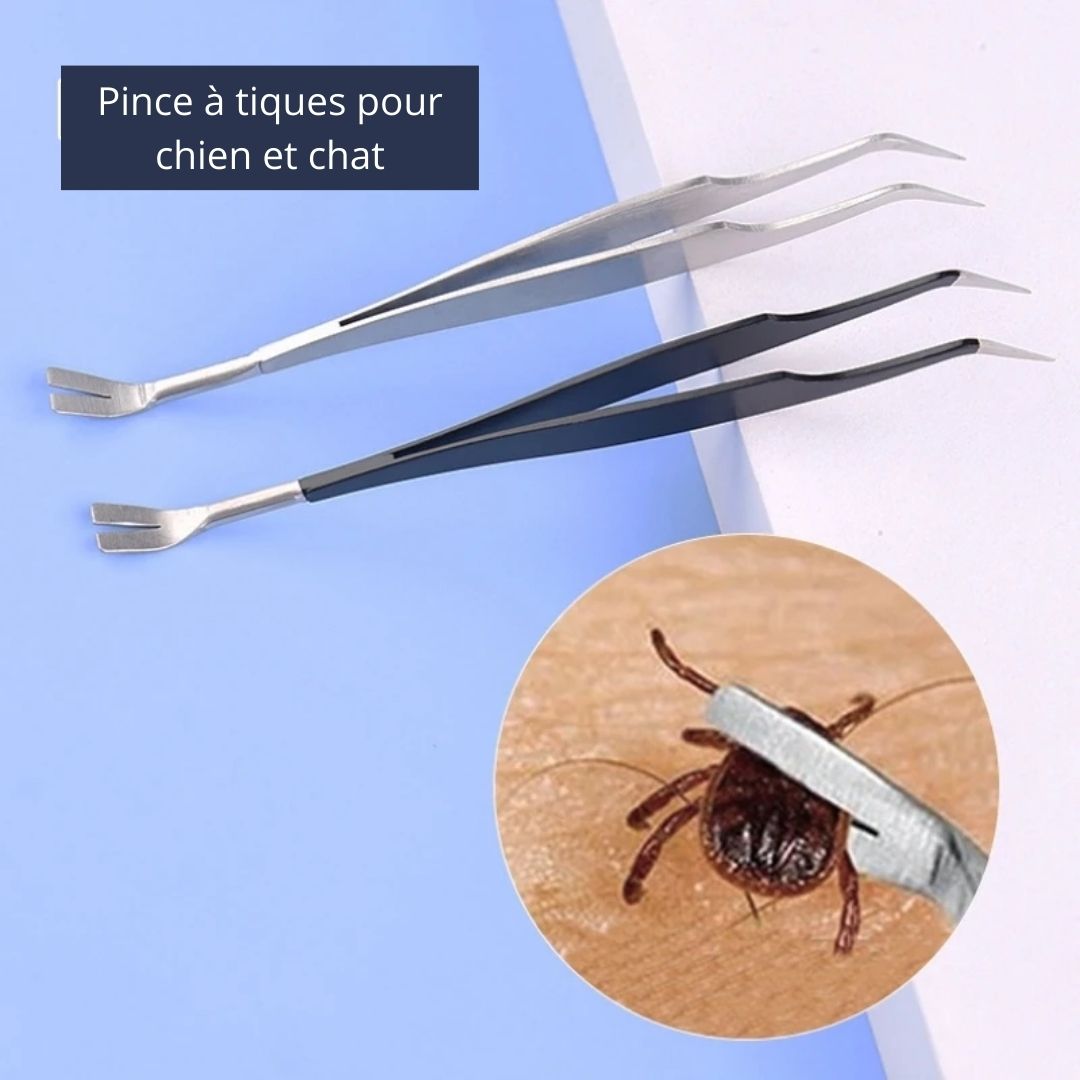 2-in-1 Tick Remover Tool for Dogs and Cats Pet Grooming Tool