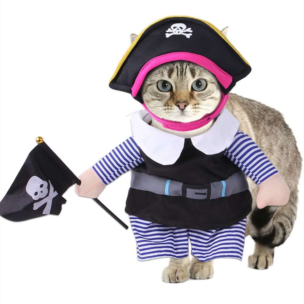 Pirate Costume for Cats and Dogs Set of 2