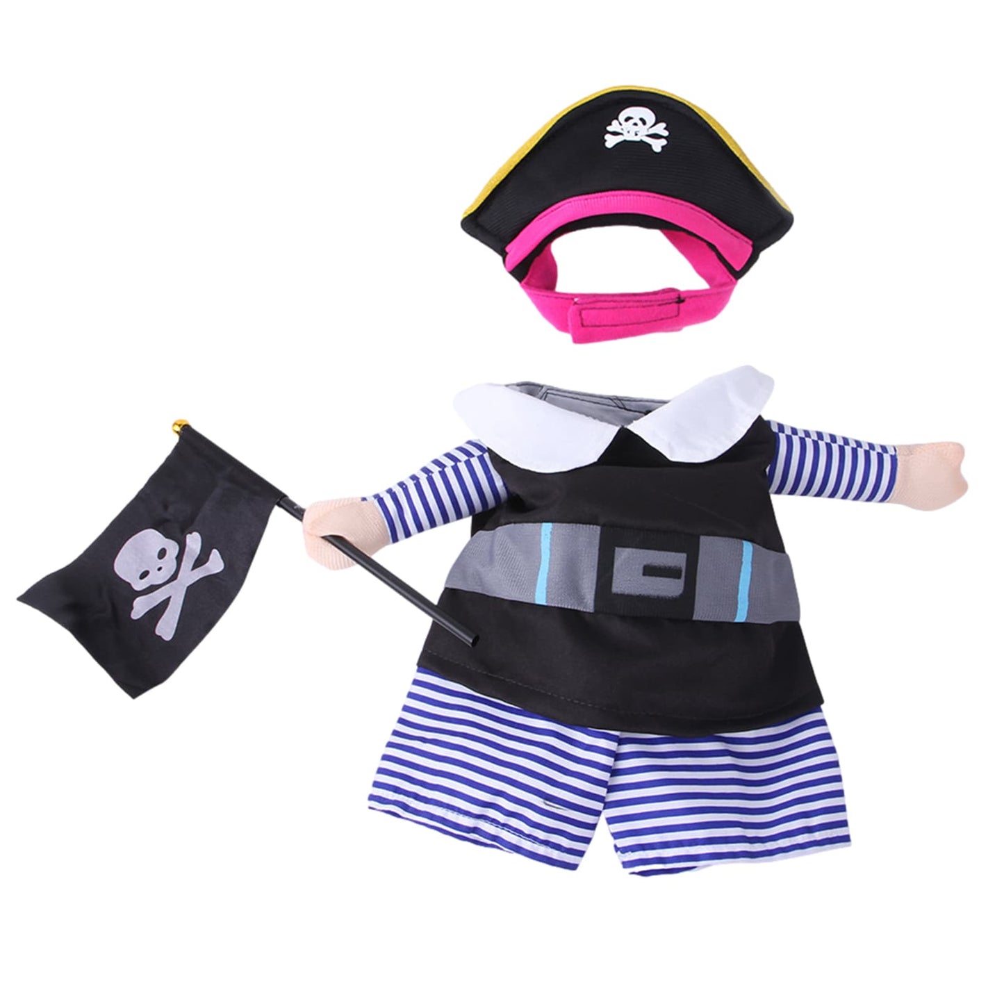 Pirate Costume for Cats and Dogs Set of 2