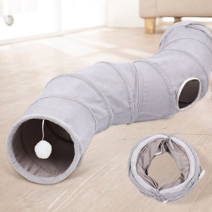Large Cat Tunnel Toy Interactive Play Tube for Cats and Kittens