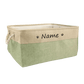 Custom Pet Storage Basket Personalized Pet Organizer Bin with Name Holder