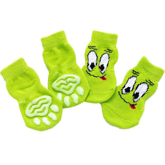 Dog Socks Mint Green Non Slip Pet Socks for Dogs